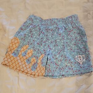 Baseball Lifestyle 101 Ice Cream Youth Shorts Cotton Candy Sz L